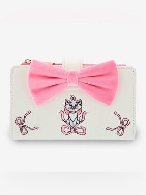 Loungefly Disney The Aristocats Marie Velvet Bow Wallet New